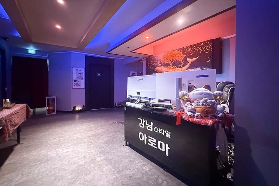 광주 상무지구 강남아로마 카운터